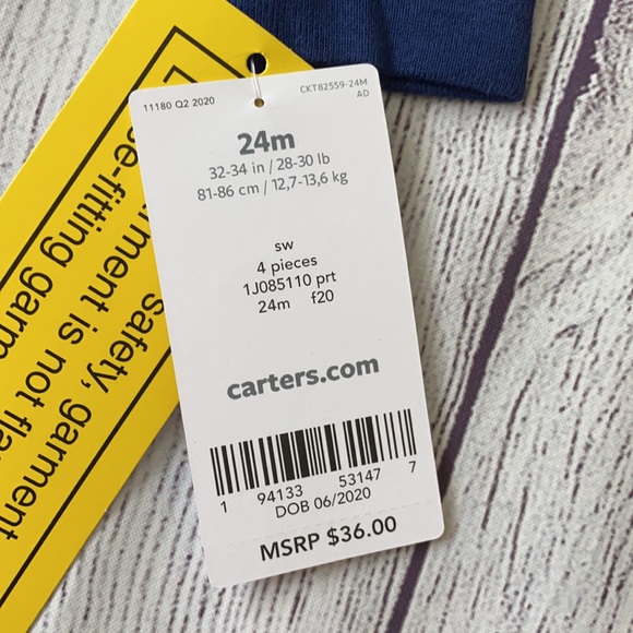 Carter’s NWT 24 Months Pajama Sets - 8 Pieces - Picture 9 of 9